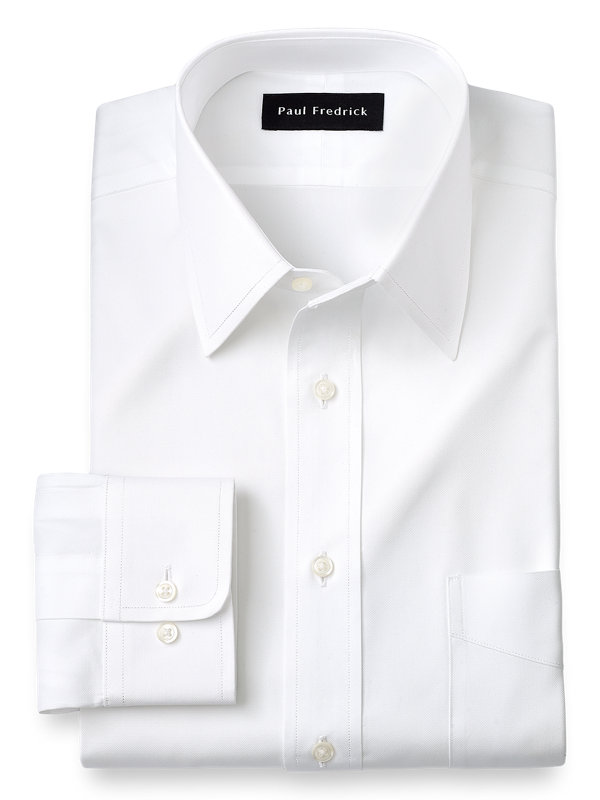 Slim Fit Superfine Egyptian Cotton Solid Color Straight Collar Dress Shirt