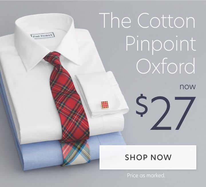 $27 Pinpoint Cotton Dress Shirts