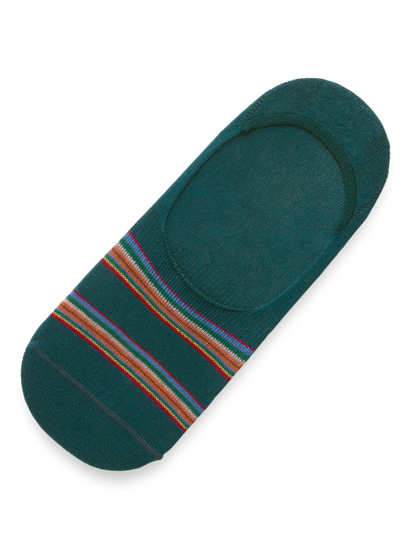 Pima Cotton Stripe Loafer Socks