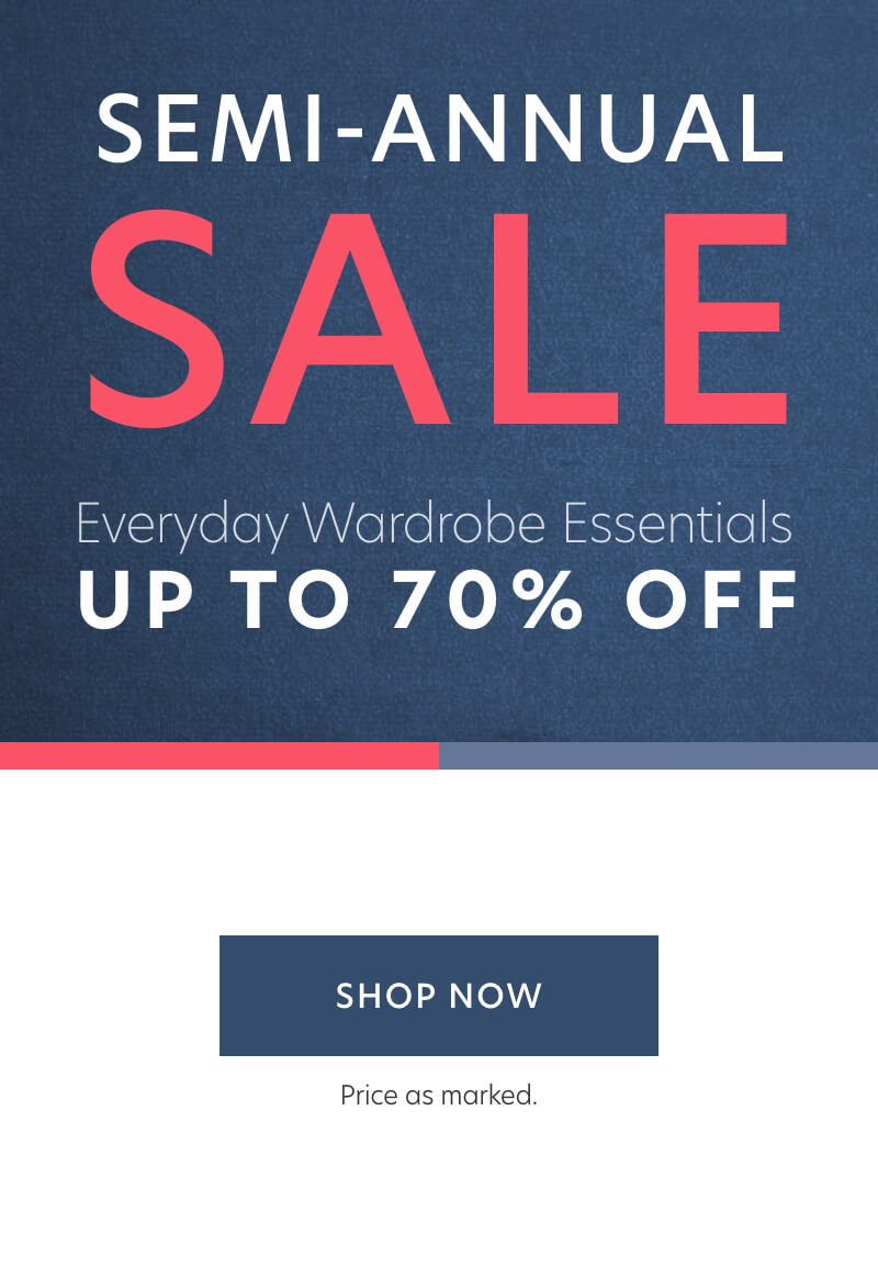 70% off Select styles
