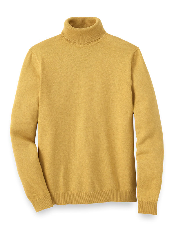 Silk Cotton Cashmere Turtleneck Sweater