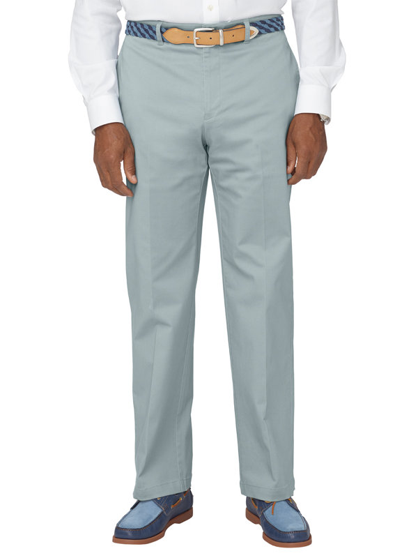 Tailored Fit Ultra-soft Flat Front Twill Pant