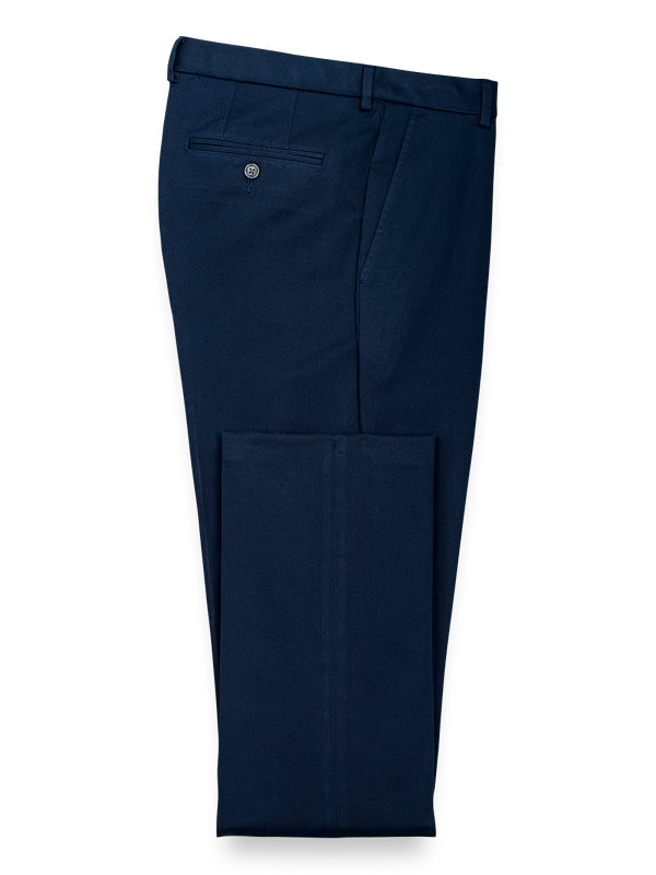 Impeccable Cotton Chino Flat Front Pants