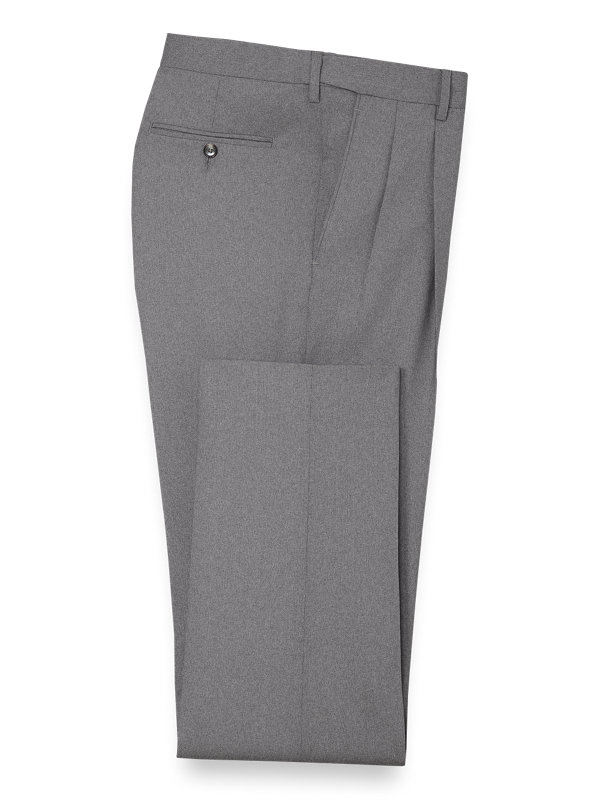 Classic Fit Essential Wool Pleated Suit Pants