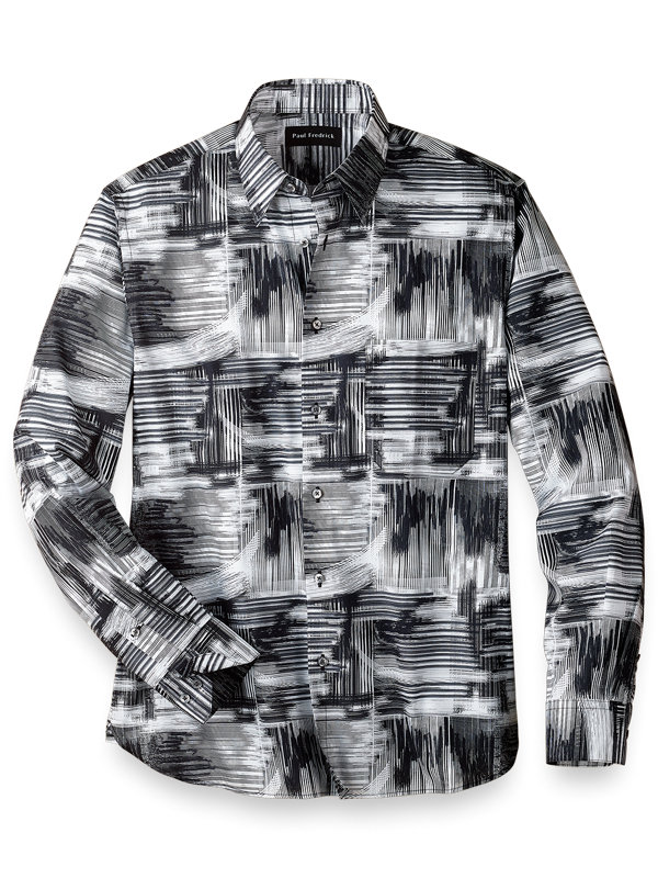 Easy Care Cotton Abstract Casual Shirt
