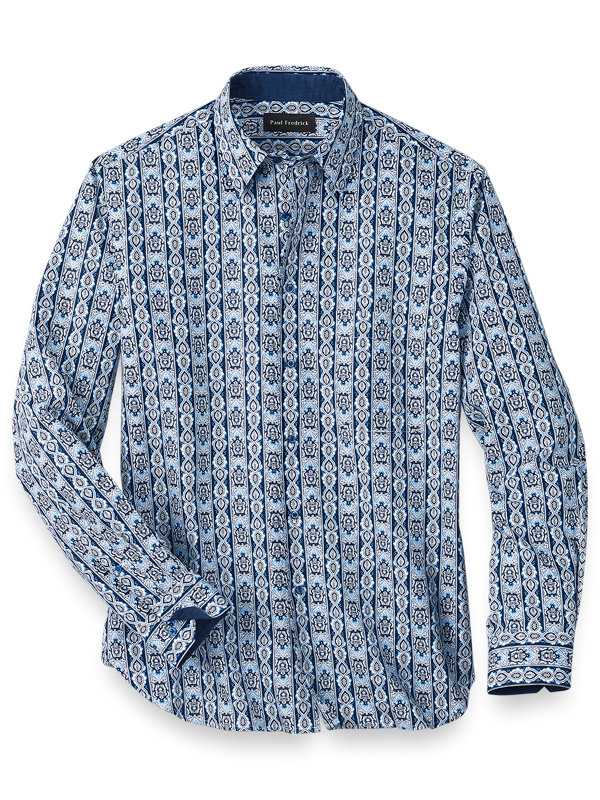 100% Cotton Deco Print Casual Shirt