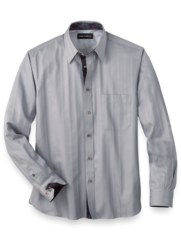Easy Care Cotton Textured Solid Casual Shirt