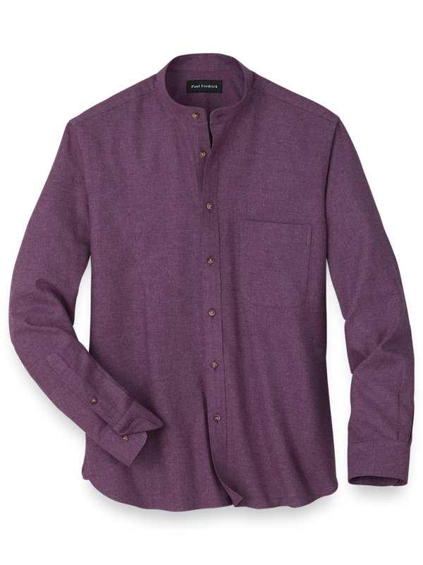 Slim Fit 100% Cotton Solid Flannel Casual Shirt