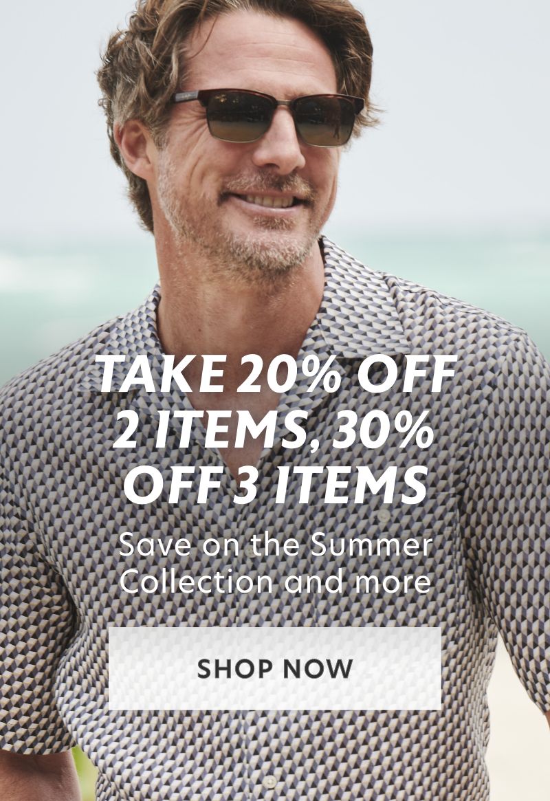  Summer Collection: 20% Off 2 items, 30% off 3+