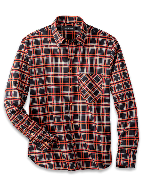 Slim Fit Cotton Check Casual Shirt