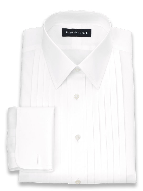 Impeccable Non-Iron Cotton Broadcloth Straight Collar Formal Shirt