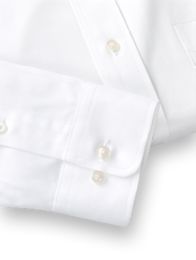 Pure Cotton Pinpoint Solid Color Button Down Collar Dress Shirt | Paul ...