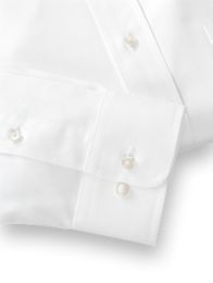 Pure Cotton Pinpoint Solid Color Straight Collar Dress Shirt | Paul ...