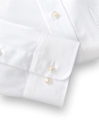 Pure Cotton Broadcloth Solid Color Straight Collar Dress Shirt | Paul ...