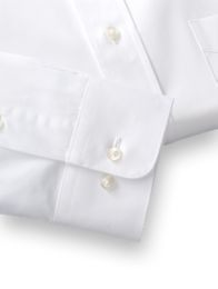Pure Cotton Broadcloth Solid Color Cutaway Spread Collar Dress Shirt