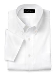 white dress shirt with colored buttons