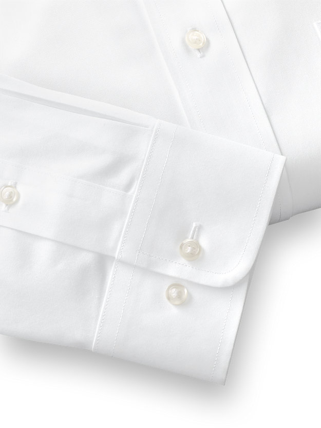 Paul Fredrick Mens Non-Iron Cotton Pinpoint Spread Collar Dress Shirt 