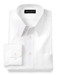 white pinpoint oxford dress shirt