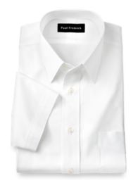 mens fitted white short sleeve dress shirts
