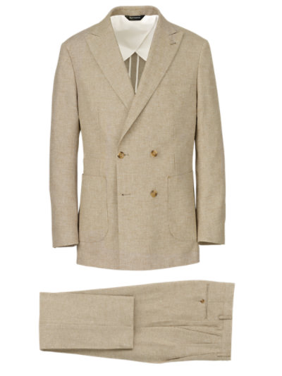 Paul Fredrick Mens Classic Fit Cotton Pincord Peak Lapel Suit Jacket 