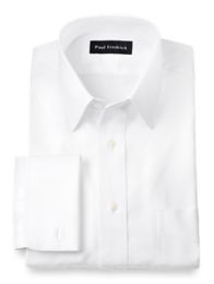 Egyptian Cotton Straight Collar French Cuff Dress Shirt | Paul Fredrick