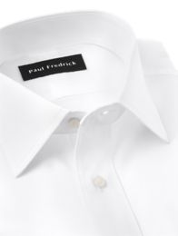 Style 841 White - Mens Slim Fit Short Sleeve Pinpoint Oxford