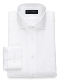 Slim Fit NonIron Cotton Broadcloth Cutaway Spread Collar Dress Shirt