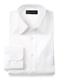 Slim Fit Cotton Pinpoint Oxford Varsity Spread Collar Dress Shirt ...