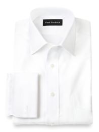 slim fit white dress shirt french cuff