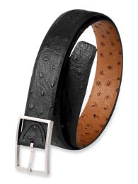 Ostrich on sale leather belt