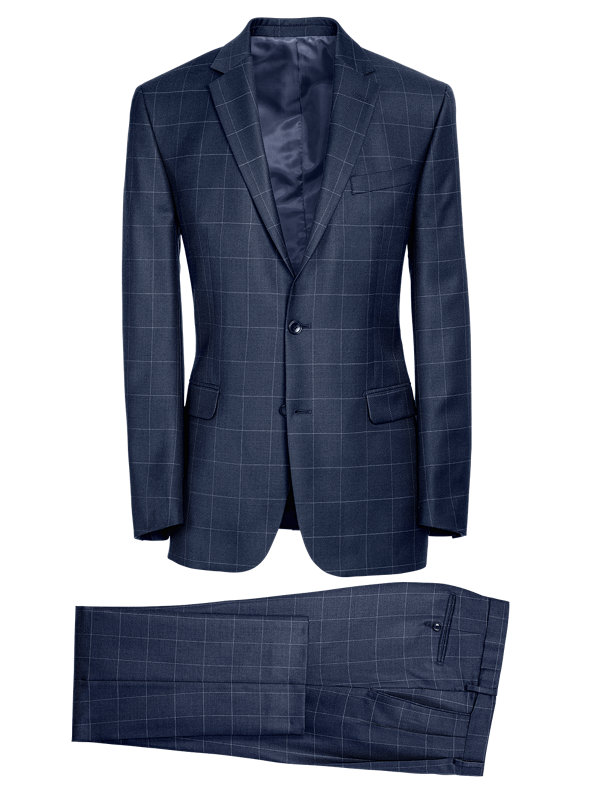 Classic Fit Essential Wool Notch Lapel Suit