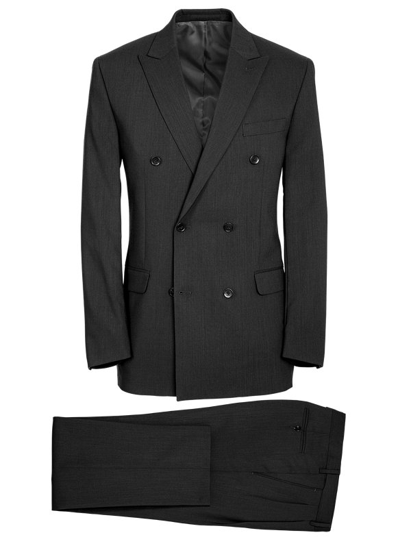 Classic Fit Essential Wool Double Breasted Suit
