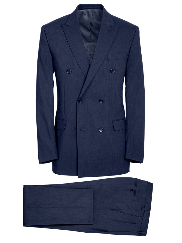 Classic Fit Essential Wool Double Breasted Suit
