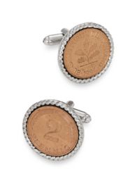 2 Pfennig German Coin Cufflinks