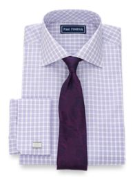 purple double cuff shirt