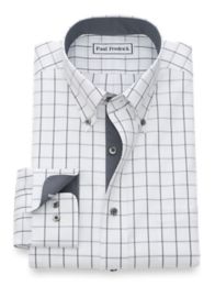 windowpane dress shirt