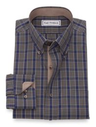 slim fit tartan shirt