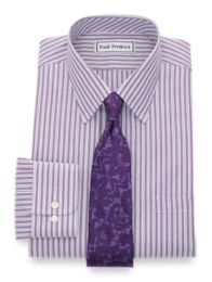 purple striped dress shirt