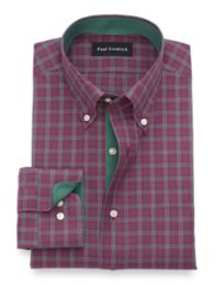 slim fit tartan shirt