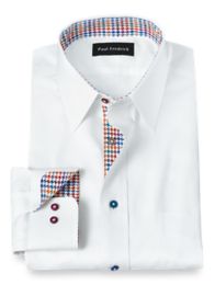 Paul fredrick white dress hot sale shirts