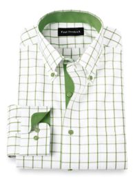 Green and outlet white dress shirt