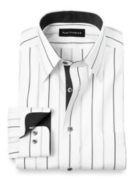 Striped white store dress shirt