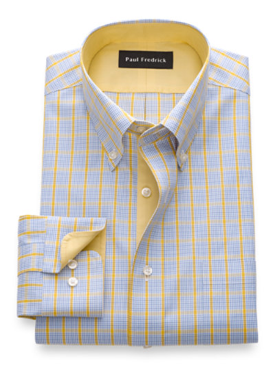 Paul Fredrick Mens Non-Iron Impeccable 12-Pleat Tuxedo Dress Shirt