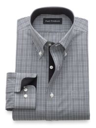 black pattern dress shirt