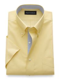 yellow short sleeve dress shirt