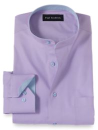 mens dress shirt with patterned cuffs