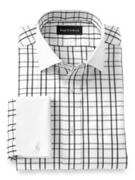 Non-iron Cotton Windowpane Dress Shirt – Paul Fredrick