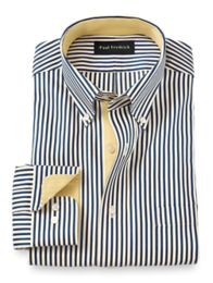 Men's Blue Stripe Dress Shirts | Shop Online – Paul Fredrick