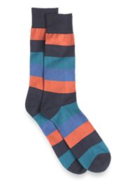 Bold Stripe Pima Cotton Socks | Paul Fredrick