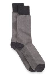 Pima Cotton Textured Solid Socks | Paul Fredrick